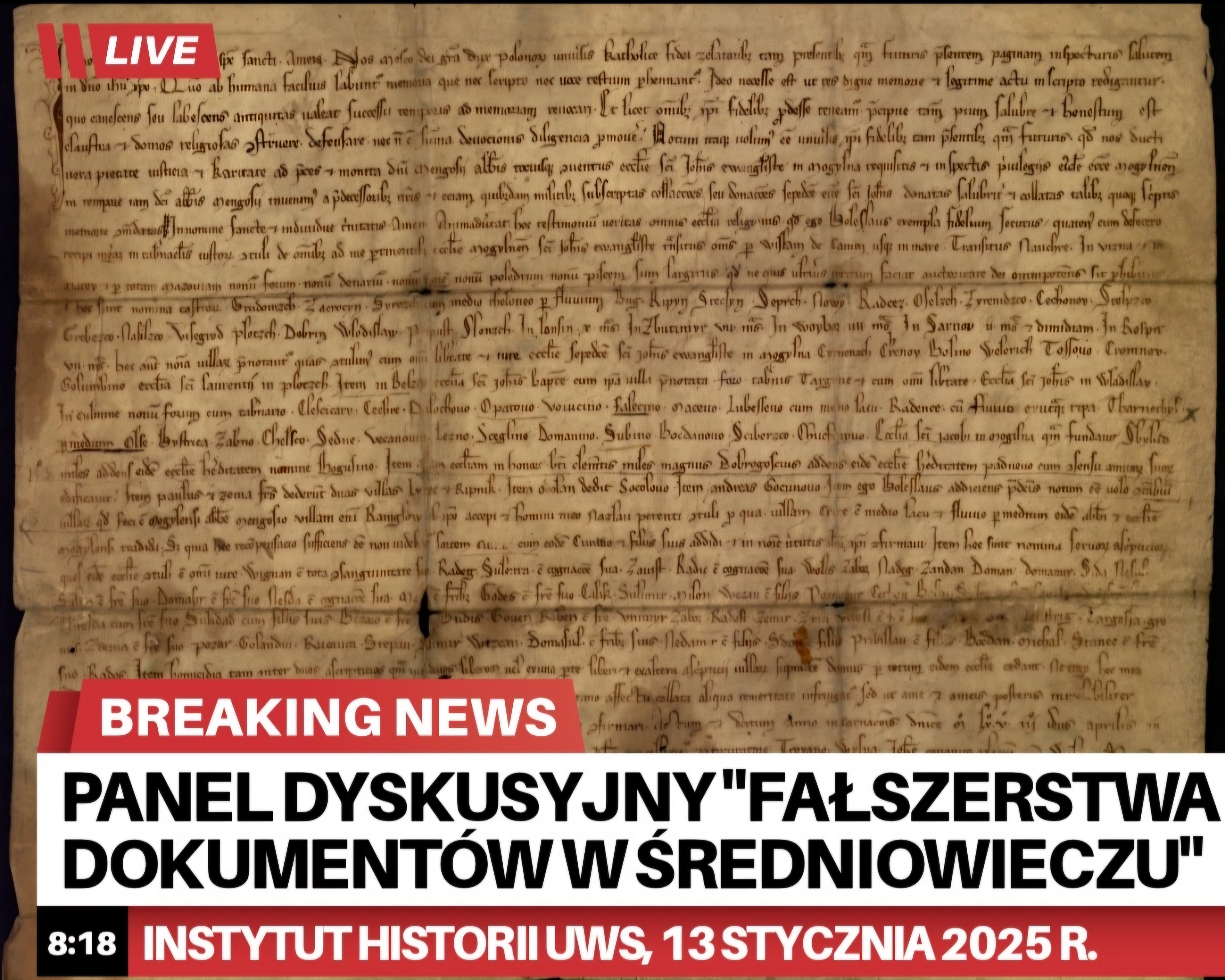 faszerstwa dokumentw w redniowieczu