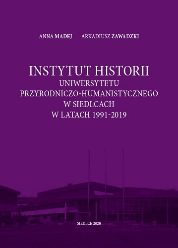 okładka publikacji Instytut Historii w latach 1991-2019