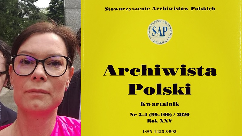 Katarzyna Grudzien okladka Archiwista Polski