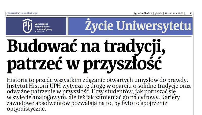 naglowek z gazety Zycie Siedleckie