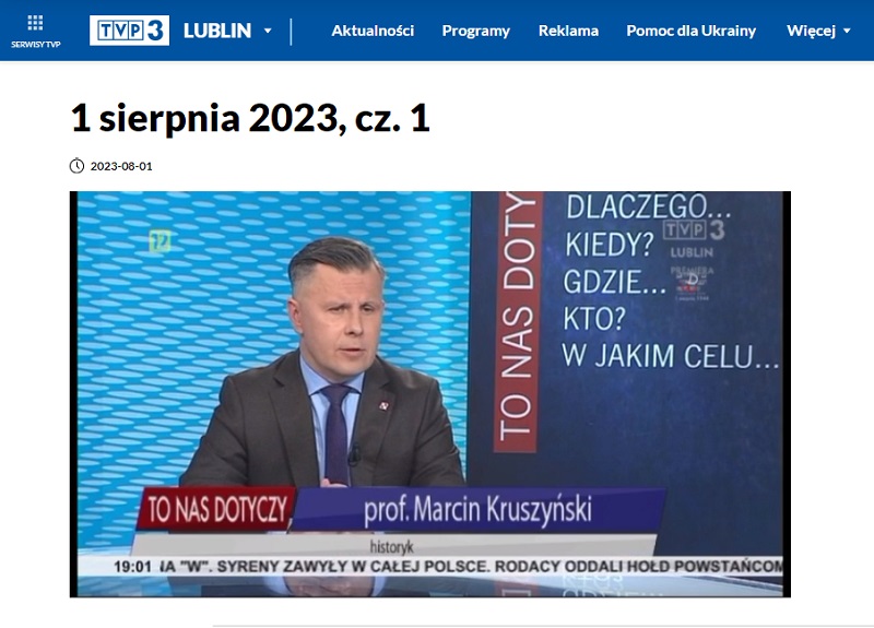 screen ekranu tvp3 1 sierpnia 23