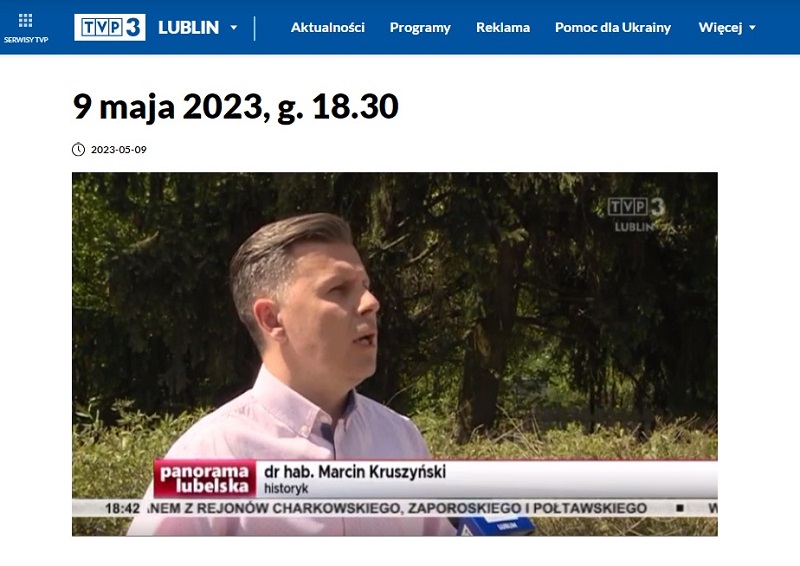 screen z programu panoramy lubelskiej 905 mezczyzna mowi