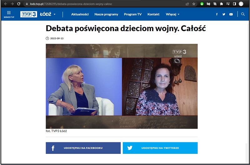 screen ze strony tvp lodz dwie kobiety